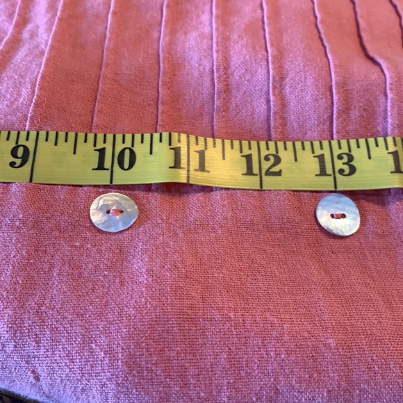 Vintage Betsey Lauren Peachy Linen Blend Midi Slit Hem Dress size 18W - Picture 7 of 8